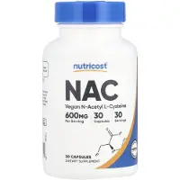 Nutricost , NAC, 600 mg, 30 capsules