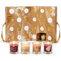 WDMT Kerstmis adventskalender 34 x 25 x 14 cm beige