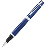 Sheaffer vulpen 300 E9341 - F - Glossy blue chrome plated