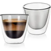 Orion Dubbelwandige thermoglazen voor espresso, 90 ml, 2 stuks.