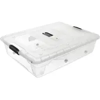 Orion Opbergbak op wielen voor onder het bed, laag XXL, 50 liter