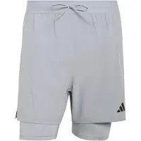 Adidas - D4T 2in1 Shorts - Short XL, grijs