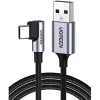 UGREEN Schuine USB-C naar USB-A Datakabel 1m, zwart