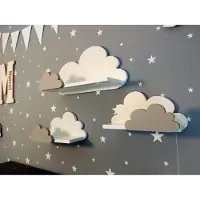 Moliland Fantasy Ekstra Serie - Wandrek - Grijs - Kinderkamer - Bajkowy Ontwerp