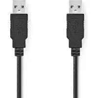 Nedis USB-Kabel 2.0 A Stecker - A auf Stecker 2.0 m, Schwarz