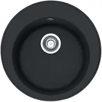 Franke Rondo - Fragraniet spoelbak ROG 610, diameter 51 cm, onyx 114.0283.879