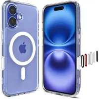 Spigen Ultra Hybrid T MagSafe iPhone 16 Hoesje Wit