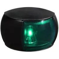 Hella Marine Navigation Green Right Led Light Transparant