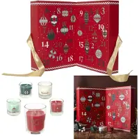 Spies Online Adventskalender luxe uitvoering met 24 geurkaarsen rood
