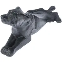 Homescapes deurstopper liggende hond zwart 699g