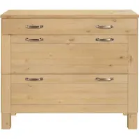 Notio Living Alby Ladenkast met 3 Lades - Naturel Grenen - 100 cm