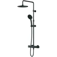 AM.PM Hit - Regendouche met Thermostaatkraan - Zwart Doucheset - Handdouche met 1 functie - Hoofddouche 22 cm