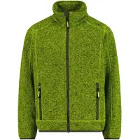 CMP - Boy's Jacket Jacquard Knitted - Fleecevest 116, olijfgroen