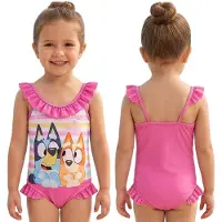 Sarcia.eu Bluey Bingo Zwemkleding voor meisjes, roze badpak, eendelig