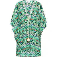 IZIA Kimono blauw / jade groen / donkergroen / oranje