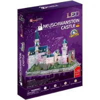 Cubic 3D Puzzel Neuschwanstein Kasteel met LED - 128 stuks