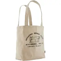 Patagonia Draagtas Unisex Recycled Market Tote Repair Shop: Classic Tan