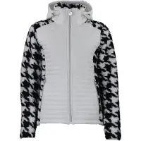 Mountain Peak Tweed hoodie met rits, met badge op de borst, vrouwen | Maat XL
