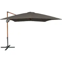 Axi Mira Zweefparasol 300x300cm Houtlook /taupe