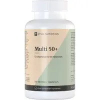 Vital Nutrition Multi 50+ - 13 vitaminen en 10 mineralen - Goed opneembaar - Onafhankelijk getest - 100 tabletten