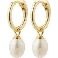 Pilgrim Oorbellen 'BERTHE' goud / parelwit