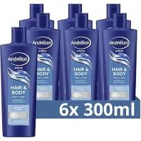 Andrélon Shampoo Haar & Lichaam Voor Mannen 6 x 300 ml (6-pack)