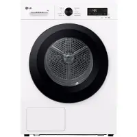 LG RHX1009NWK Vrijstaande wasdroger - 9 kg capaciteit - Warmtepomp - Energieklasse A+++ - ThinQ Smart Pairing - Wit