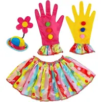 Finidi Leuke verkleedset clown kleurrijk