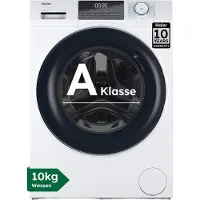 Haier HW100-BP14929A-S - Wasmachine - 10kg - A - Extra stil (72 dB) - Grote capaciteit - Stoombehandeling - Antibacteriële Behandeling (ABT) - 15 programma’s - 10 jaar garantie op onderdelen