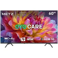 Metz 60 Inch UHD Smart TV MUF7000Z, HDR10, Dolby Audio, MEMC, S AI Engine, Oogbescherming 3.0, Drievoudige Tuner