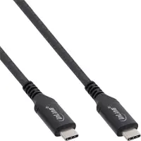 InLine USB4-kabel, USB-C male/male, 8K60Hz, zwart, 0,5m