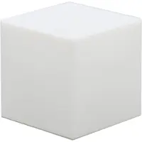 Newgarden Deco-solarlamp buiten Cuby, dimbaar, wit / opaal, Kunststof, Modern, solar tuinverlichting
