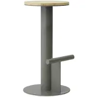 Normann Copenhagen Barstoel Pole Barstool 75 cm Pine/Grey