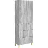 vidaXL - Kast - Set - 2 - st - Bewerkt - hout