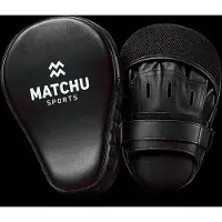Matchu Sports Boks pads - 2 Stuks - Zwart - Kunstleer