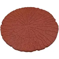 vidaXL - Stapsteen - 6 - st - Rood - Ø - 45 - x - 1,8 - cm - Rubber