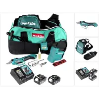 Makita DUP 361 RG accu-snoeischaar 36 V (2x 18 V) + 2x accu 6,0 Ah + oplader + tas