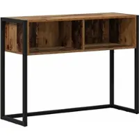 vidaXL Bijzettafel Oud Hout 100 x 36 x 75 cm Bewerkt hout