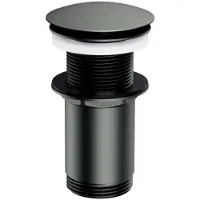 Omnires - Wastafelafvoer, ClickClack , geborsteld grafiet A716GR