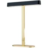 Orion LED-bureaulamp Auftakt, messing / goud, Woon-/ Eetkamer, Aluminium, Modern, LED tafellamp