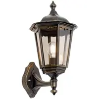 Orion Wandlamp buiten Puchberg, dimbaar, zwart, Aluminium, Antiek, Wandlamp buiten