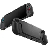 Spigen Ultra Hybrid Frost Hoes Geschikt voor Nintendo Switch 2 - Back Cover met Air Cushion - Backcover - Carbon - Zwart