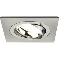 LEDVION - 1X LED Inbouwspot Sevilla - Dimbaar - 3W - 4000K - Ø92 mm - RVS
