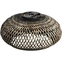 Mexlite Lampenkap | Lampenkap – Gevlochten Bamboe Kap Ø50 Cm Met E27 Support