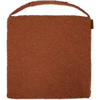 Hespéride Hespiride stoelkussen Sofia - 40 x 40 x 4 cm - mahonie bruin - boucle - binnen/buiten