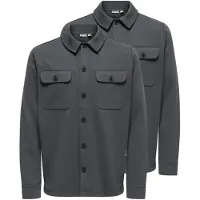 Only & Sons Overhemd 'Newkodyl' donkergrijs