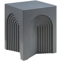 En.casa Bijzettafel Elverumn mdf 45x35x35 cm grijs mat []