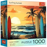 Trefl Puzzel USA Collectie: Surfing Sunset 1000 Stukken