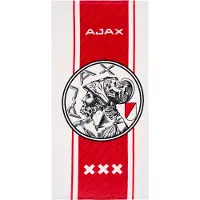 Ajax -handdoek wit rood wit 50x100 cm