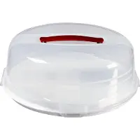Curver ChefHome lage taartstolp - 12 - 24 stuks - sneeuwwit - hoogwaardige opbergoplossing, duurzaam kunststof, moderne thuisorganisatie